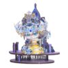 MU x Miao Space Bella 3D Metal Puzzle Kit for Adults, DIY Chibi Princess Figurine with Display Stand, Ice Blue Crown Crystalline Gown, 4-Star Difficulty, Desk Collectible & Unique Birthday Gift