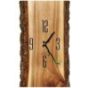 MXDLYHHHT Accurate Timekeeping Wood Grain Wall Clock Silent Rectangle Easy to Read Clocks Decorative for Living Room Decor Silent Operation(A)