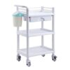 MXDLYHHHT Multiple Uses 3 Tier Beauty Trolley Movable Storage Cart Salon with Handleslaboratory Equipment Carts with Wheel Strong Durable