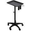 MXDLYHHHT Multiple Uses Salon Tray Beauty Rolling Cart On Wheels Adjustable Height Aluminum Instrument Utility Trolley Tool Holder Strong Durable
