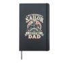 My Favorite Sailor Calls Me Dad Ocean Boat Captain Dad Hardcover Journal, Black