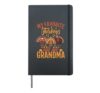 My Favorite Turkeys Call Me Grandma Thanksgiving Grandma Hardcover Journal, Black