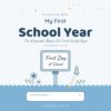 My First School Year: A First Grade Keepsake Book for Boys – Fill-In Memory Album with Photo Pages and a Page for Grandma and Grandpa (Tell Me About Your Life)