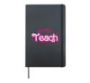 My Job Is Teach Retro School Humor Funny Teacher Life Hardcover Journal, Black