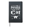 My Patronous is a cat outfit Hardcover Journal, Black