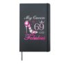 My Queen Is 69 & Fabulous 69th Birthday Diamond Queen Party Hardcover Journal, Black