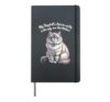 My Ragdoll’s Opinion Of Me Quote Design Hardcover Journal, Black