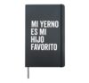 my son in law is my favorite child t-shirt in spanish latino Hardcover Journal, Black