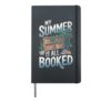 My Summer Is All Booked Retro Design Hardcover Journal, Black