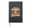 My Sunshine Is In Florida Retro Sunset Palm Trees Hardcover Journal, Black