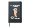 my superpower is that I can draw draw Hardcover Journal, Black