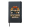 My Weekend Is Booked Funny Reading Cat Book Lover Reader Hardcover Journal, Black