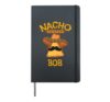 Nacho Average Bob Personalized Name Funny Taco Hardcover Journal, Black