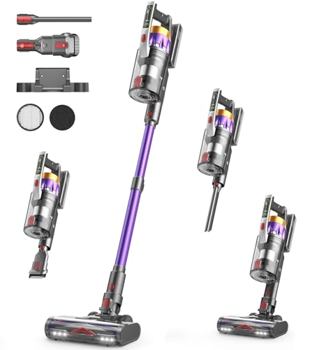 NADALY Cordless Vacuum Cleaner, 650W 55KPa 70 Mins Self-Standing Stick Vacuum, Lightweight Vacuum for Everyone, Anti-Tangle, 1.8L Capacity, Vacuum Cleaners for Home Pet Hair Hardwood Floors Carpet
