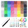 Nail Charms Set, 3D Resin Rhinestones Gems, Pearl Art Beads (#40, 3mm)