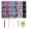 Nail Rhinestones Set - Colorful Flatback Gems for 3D Nail Art Decorations(3)