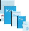 Nakamura Prints, Horizontal Opening Notebook, Trial Brain Refinement Set, A4 Graph 0.2 inch (5 mm), A5 Horizontal Ruled 0.3 inch (7 mm), A6 Graph 0.2 inch (5 mm), B5 Horizontal Ruled 0.3 inch (7 mm
