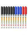 Name Pen Plus M Oil-Based Markers, 12 Pack, Black Blue Red, 2 mm Tip with Rubber Grip, 5.5 in