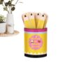 Name Sticks - 121 Piece Crayon Desk Decor, Storage Cup, Creative Display