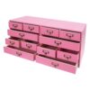 Namiose Apothecary Cabinet, 4 Pack Wooden Desktop Drawer Organizer (Pink)