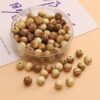 Namzi 100PCS Wooden Beads with Holes,Round Bulk Beads for DIY Craft,W13