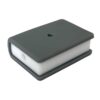 Namzi 10PCS Book Shaped Silicone Beads,Creative Mini Book Charms,Grey