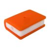 Namzi 10PCS Book Shaped Silicone Beads,Creative Mini Book Charms,Orange