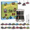 NANJUNTECH 3D Art Craft Magic Puffs Paint Kit -16 Pack DIY Magic Foam Texture Painting Art Kit ，Mess-Free Paint by Number Craft for Kids Ages 4-10，Creative Gift idea for Girl and Boys