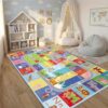 nanshiba ABC Kids Rug, 48" × 70" Alphabet Non-Slip Floor Mat
