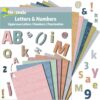 Naozinebi 2016 pcs Bulletin Board Letters for Classroom Boho Colorful Pastel Alphabet Numbers and Punctuation Cutouts Punch Out Letters for Poster Bulletin Board Classroom