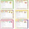 Naozinebi 60Pcs Happy Mail Teacher Notes to Parents Spring Plant Kindness Classroom Good Behavior Incentive Motivational Card Positive Postcards to Send Home for Class Preschool Elementary School