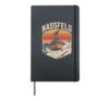 Nassfeld Mountain Cabin Winter Ski Adventure Hardcover Journal, Black