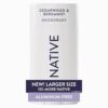 Native Aluminum Free Deodorant, Cedarwood & Bergamot, Large Size Stick, 72 Hour Odor Control, for Women & Men, Contains Naturally Derived Ingredients, 3.1 oz (Pack of 12)