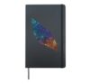 Native American Colorful Feather Indigenous Tribal Art Hardcover Journal, Black