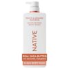 Native Moisturizing Body Wash, Clean & Gentle 24-Hour Hydration with Shea Butter, for Sensitive and Dry Skin, for Women & Men, Sulfate-free, Paraben-free, Peach & Orange Blossom, 22 fl oz (Pack of 6)