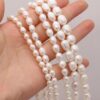Natural Freshwater Pearls Rice Beads Baroque Pearls 4-11mm Loose Spacer Beads for Jewelry Making DIY Necklace Bracelet