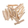 Natural Wood DIY Craft Sticks for Ornament Projects, Khaki