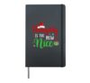 Naughty Is The New Nice Clothes Funny Holiday Gift Christmas Hardcover Journal, Black