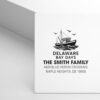Nautical Delaware Charm Self-Inking Address Stamp - Custom Stamp for Mail