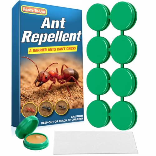 NCSIFDD Ant Away Repellent Indoor, Ant Away for Outdoor Use, Helps Keep Black Ants & Sugar Ants Away from Kitchen, Bathroom, Pantry & Home Areas, Easy to Use, Kid & Pet Safe-8 Pcs
