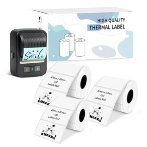 NDYIN N20 Thermal Label Maker Paper Tape Refill 50×30mm, White