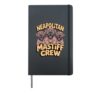Neapolitan Mastiff Crew Cartoon Pet Puppy Dog Breed Mastino Hardcover Journal, Black