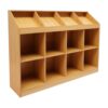 NEATOOM 12-Cube Storage Bookcase, Wooden Bookcase with Storage Compartments