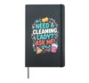 Need A Cleaning Lady Ask Me Cute Housekeeper Hardcover Journal, Black