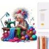 Needlework Cross Stitch Kit 14CT Figure Pattern 40x40cm