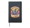 Neighborhood Watch Pigeon Bird Neighbors Resident Neighbor Hardcover Journal, Black