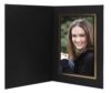 Neil Enterprises 4x6 Black and Gold Cardboard Photo Folders - Pack of 100