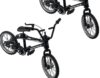 nektron 2 Pcs Mini Finger Bikes Party Favors, 4 Inch Miniature Metal Fidget Bicycle for Birthday Gift Goodie Bag Stuffers Christmas Stocking Fillers Prizes (Black,Green)
