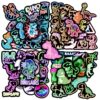 Neon Dinosaur Water Bottle Stickers for Kids，70 Pcs Dino Waterproof Vinyl Laptop Decals, Teens Girls Boys Adults Phone Case Skateboard Luggage Decor
