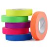 Neon Gaffer Cloth Tape, UV Black Light Tape for Decoration (0.6 In x 33 Ft)